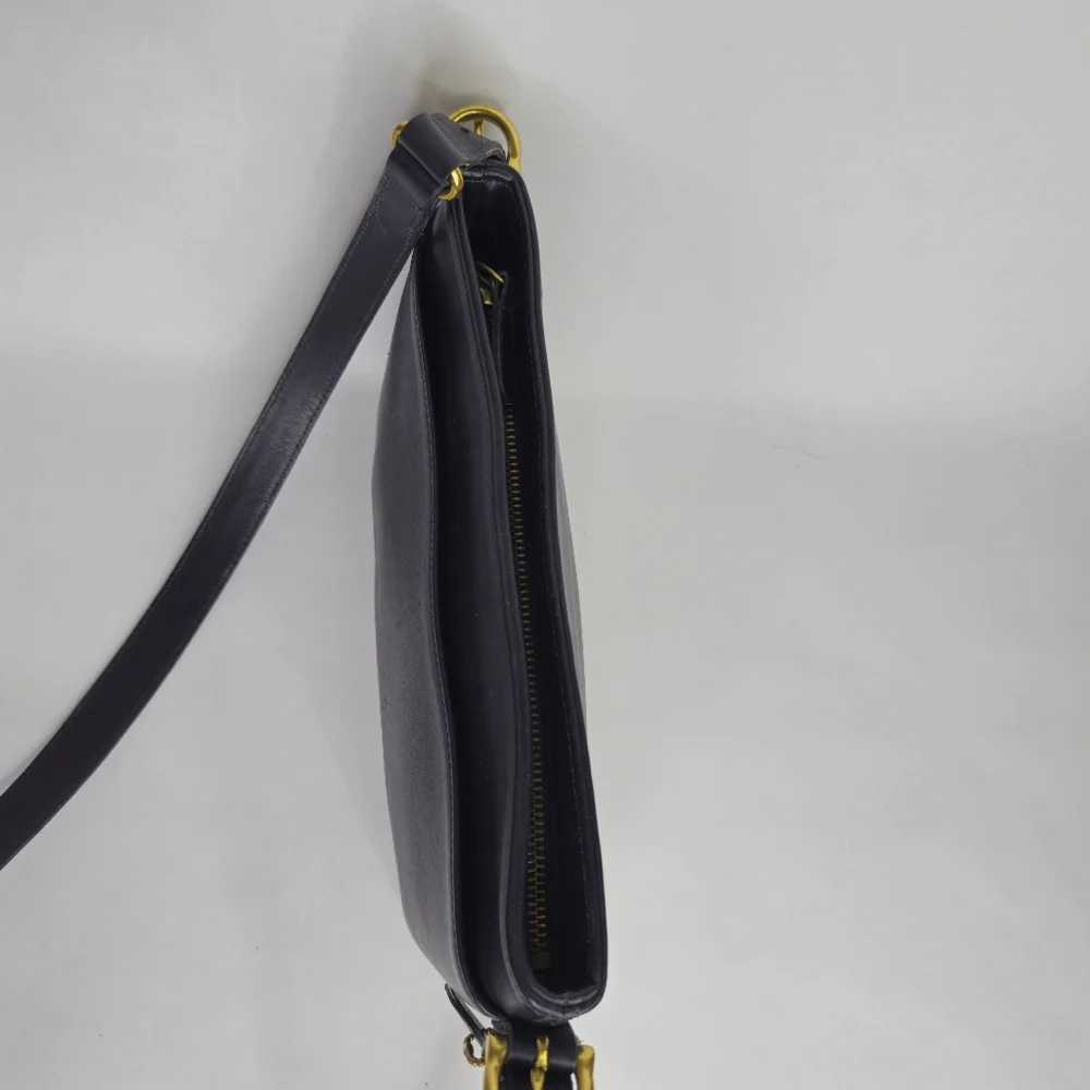 Coach VINTAGE 1998 Equesterian Slim navy Crossbody Shoulder Bag - Picture 14 of 16